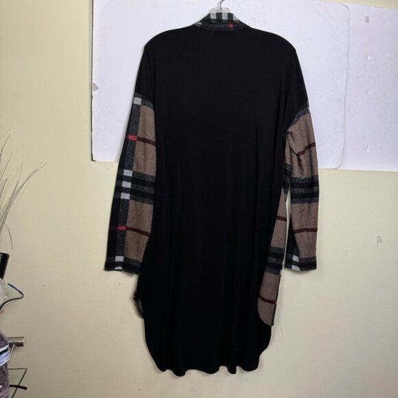 Jospeh Ribkoff Vintage Nova Check Plaid Button Front Shirt Duster Dress Stretch - Picture 6 of 15